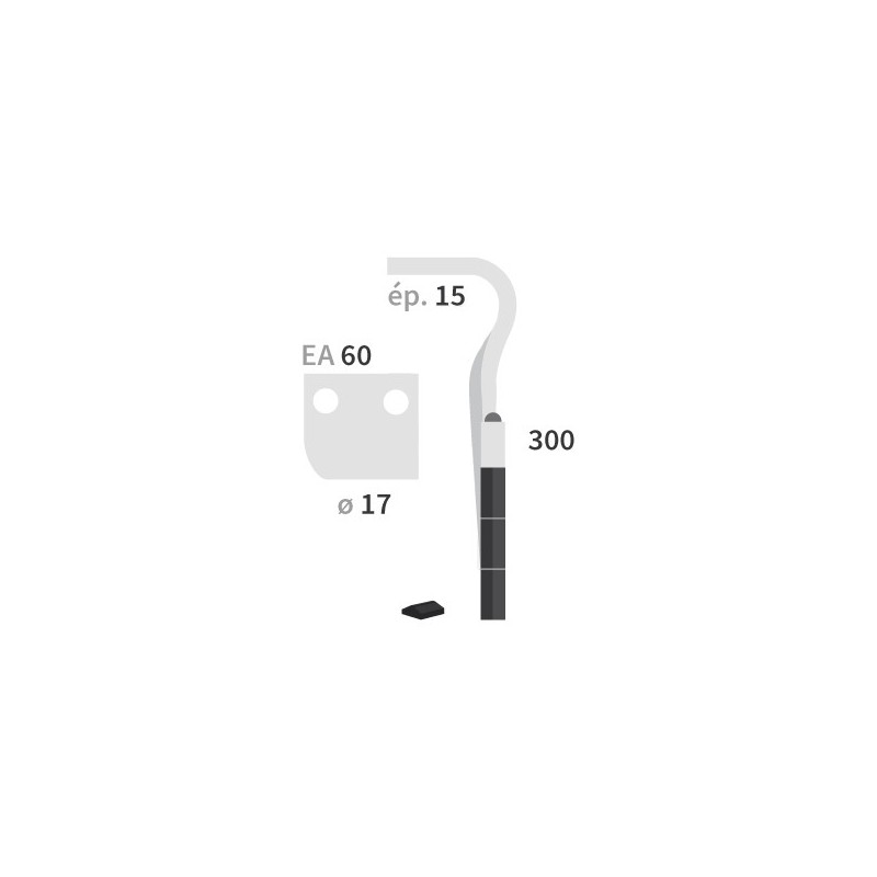 Dent Herse Rotative droite Alpego MKOA00 114
