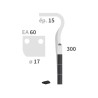 Dent Herse Rotative droite Alpego MKOA00 114