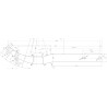 Dent de cultivateur  - 880mm - Lemken Smaragd - 4653680