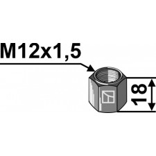 Écrou M12x1,5 - Grimme / Gruse - B99.04333
