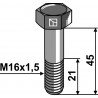 Boulon à tête hexagonale avec filet fin - M16x1,5x45 - 12.9 - Amazone - 0201200