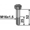 Boulon à tête hexagonale avec filet fin - M16x1,5x52- 12.9 - Grimme / Gruse - B99.04278