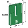 Racloir plastique Greenflex pour rouleaux packer - AG007582
