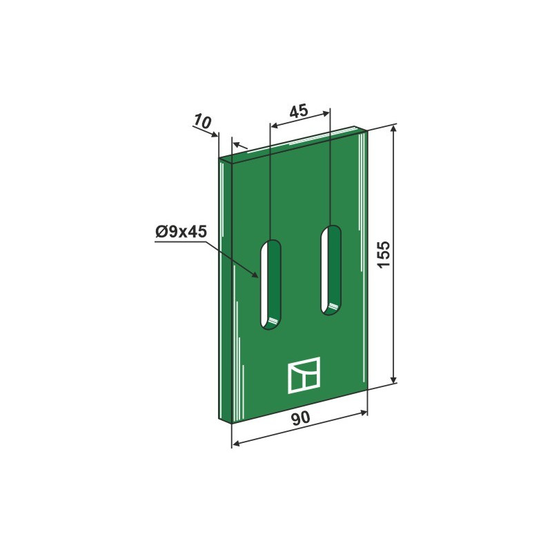 Racloir plastique Greenflex pour rouleaux packer - AG007578