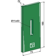 Racloir plastique Greenflex pour rouleaux packer - Kuhn - 525221(alt) 52532120 (neu)
