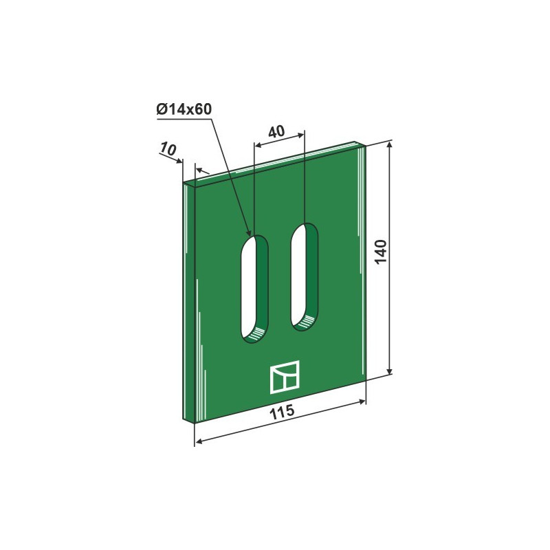 Racloir plastique Greenflex pour rouleaux packer - AG007558