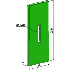 Racloir plastique Greenflex pour rouleaux packer - Landsberg - 435.780