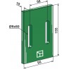 Racloir plastique Greenflex pour rouleaux packer - Maschio / Gaspardo - 26100667 (22036)