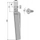 Dent pour herses rotatives, modèle gauche - Breviglieri - 32069D