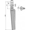 Dent pour herses rotatives, modèle gauche - Breviglieri - 32069D
