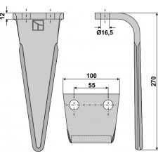 Dent pour herses rotatives - Frandent - 9112620000