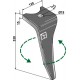 Dent pour herses rotatives, modèle gauche - Amazone - 976750