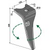 Dent pour herses rotatives, modèle gauche - Amazone - 967496