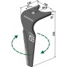 Dent pour herse rotative, modèle droit - Amazone - 962337