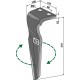 Dent pour herses rotatives, modèle droit - Feraboli - 7U00008 - 7U00033