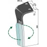 Dent pour herses rotatives DURAFACE, modèle droit - Lemken - 3377024