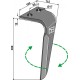 Dent pour herses rotatives, modèle droit - Rau - 0058898