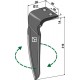 Dent pour herses rotatives, modèle droit - AG000098
