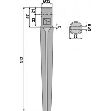 Dent pour herses rotatives - AG000051