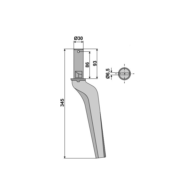 Dent pour herses rotatives - Krone - 490266