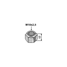 Écrous à freinage interne - M18x2,5