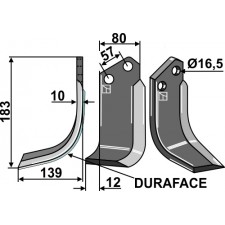 Couteau DURAFACE, modèle gauche - AG014369