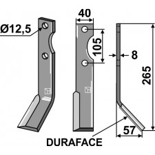 Couteau DURAFACE, modèle droit - AG014374
