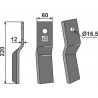 Dent rotative, modèle droit - Kongskilde - 73000186316V