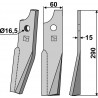 Dent rotative, modèle droit - Kuhn - 523593