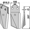 Dent rotative, modèle droit - Kuhn - 523599