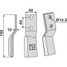 Dent rotative, modèle gauche - AG000655